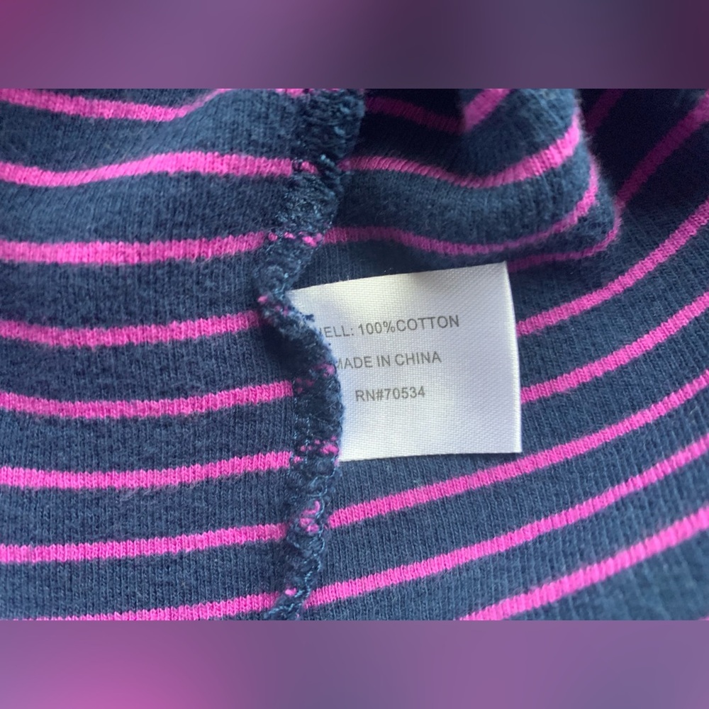 Orvis 100% Cotton Striped Quarter Zip Women’s Sweatshirt, Size Small - Picture 7 of 7
